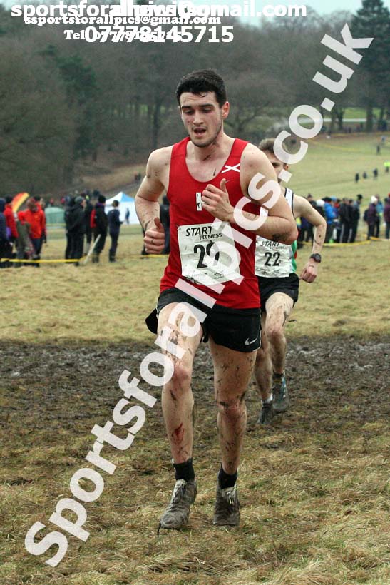Junior men, 2018 Northern Cross Country Champs., Harewood House, Leeds. Photo: David T. Hewitson/Sports for All Pics